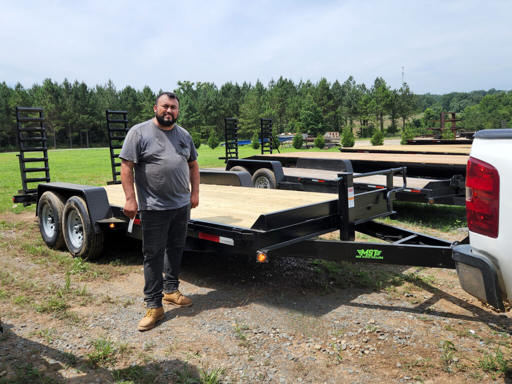 Happy Customer - Equipment Hauler with Dovetail by Mid State Trailers
